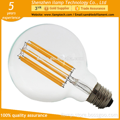 ilamptech G25 ETL E26 E27 2700K vintage light Dimmable G80 LED Filament bulb